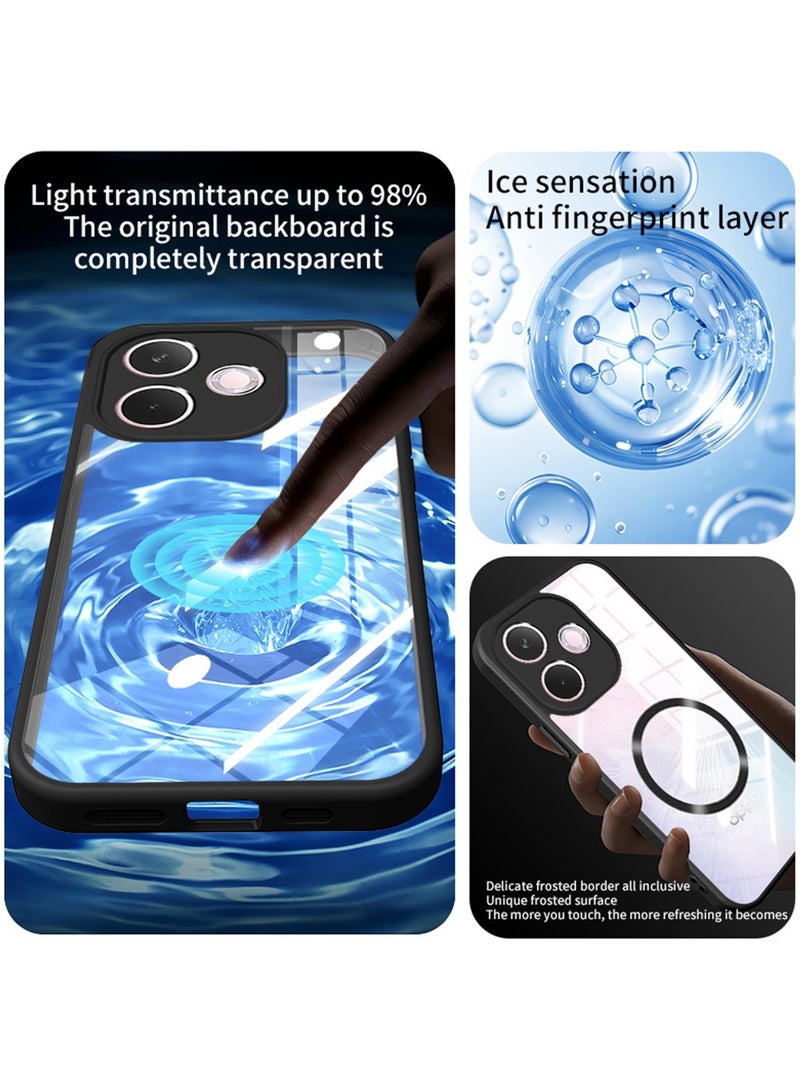 Magnetic Phone Case for Oppo A5 Pro 5G Protector Magnetic Suction Car Phone Case with Anti Drop Function,Yellow-proof, Shock-proof and Drop-proof Phone Cover - Image 4